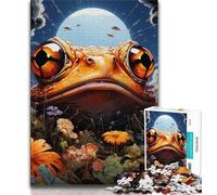 Jigsaw Puzzle 1000 Pieces for Adults Colorful Tree Frogs Adult Puzzles,Challenging Family Activity Games DIY Toy for Home Wall Decor Gifts (size 38x26cm)