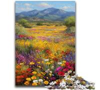 Jigsaw Puzzle 1000 Pieces for Adults Colorful Wildflower Oil Painting 1000 Piece Puzzle,Educational Games Home Decoration Birthday Present, Gifts, Wall Art (50x75cm)