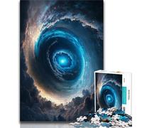 Jigsaw Puzzle 1000 Pieces for Adults Colourful Fantasy Cosmic Black Hole 1000 Pieces for Adults,Family Educational Games Home Decoration Gift 38x26cm