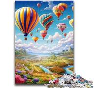 Jigsaw Puzzle 1000 Pieces for Adults Colourful Hot Air Balloons 1000 Pieces for Teenagers,Challenging Family Activity Games DIY Toy for Home Wall Decor Gifts (50x75cm)