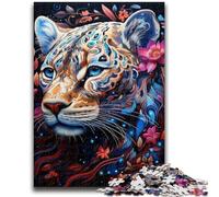 Jigsaw Puzzle 1000 Pieces for Adults Colourful Leopard Art 1000 Pieces for Teenagers,Challenging Family Activity Games DIY Toy for Home Wall Decor Gifts (26x38cm)