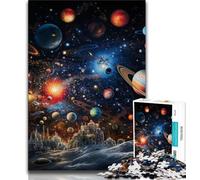 Jigsaw Puzzle 1000 Pieces for Adults Colourful Universe 1000 Pieces for Teenagers,is Ideal As Gifts for The Whole Family Suitable for And 14 (size 75x50cm)