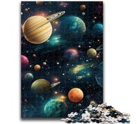 Jigsaw Puzzle 1000 Pieces for Adults Colourful Universe Jigsaw,Stress Reliever Staycation Kill Time Parent-child Interaction (26x38cm)
