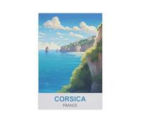 Jigsaw Puzzle 1000 Pieces for Adults,Corsica France,Large Puzzle Game Artwork for Adults Teens, Family Decorations, Unique Puzzle Gift(50x70cm)-AN25