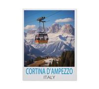 Jigsaw Puzzle 1000 Pieces for Adults，Cortina D'ampezzo Italy，Large Puzzle Game Artwork for Adults Teens（38x26cm）-HB18