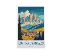Jigsaw Puzzle 1000 Pieces for Adults，Cortina D'ampezzo Italy，Large Puzzle Game Artwork for Adults Teens, Family Decorations, Unique Puzzle Gift（38x52cm）-FY23