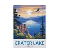 Jigsaw Puzzle 1000 Pieces for Adults，Crater Lake Oregon，Large Puzzle Game Artwork for Adults Teens, Family Decorations, Unique Puzzle Gift 50x70cm-EB42