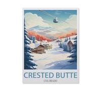 Jigsaw Puzzle 1000 Pieces for Adults，Crested Butte Colorado，Teens Boys Girls Puzzles Premium Quality Fun Family Challenging Puzzles for Birthday（50x70cm）-EG69