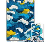 Jigsaw Puzzle 1000 Pieces for Adults Crow Standing on A Book 1000 Pieces for Adults,Challenging Game for The Whole for Women, Gifts for Men (size 75x50cm)