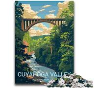 Jigsaw Puzzle 1000 Pieces for Adults Cuyahoga Valley 1000 Pieces for Adults,Brain Intelligence Challenge Addictive Toys for Home Decoration (50x75cm)