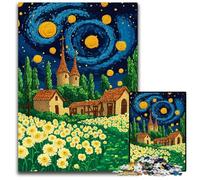 Jigsaw Puzzle 1000 Pieces for Adults Dandelion Under The Night Sky Wooden Puzzles for 14+ Difficult to Complete But Fun And Humorous Birthday Gift 50X75CM