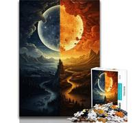 Jigsaw Puzzle 1000 Pieces for Adults Day And Night Puzzles for Teenagers,Fun Activity for Home, Rainy Days Toys, Birthday Gifts (size 38x26cm)