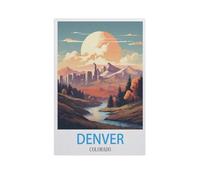 Jigsaw Puzzle 1000 Pieces for Adults，Denver Colorado，Teens Boys Girls Puzzles Difficult Thick Sturdy Pieces Challenging Puzzle for Party Games（75x50cm）-GI67