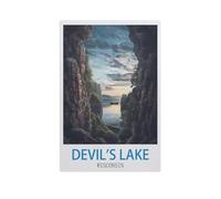 Jigsaw Puzzle 1000 Pieces for Adults,Devil's Lake Wisconsin,Large Puzzle Game Artwork for Adults Teens(38x26cm)-GC17