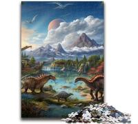 Jigsaw Puzzle 1000 Pieces for Adults Dinosaur World Teenager Puzzles,Quiz Game Wall Decoration Unique Birthday And Xmas Gifts (26x38cm)