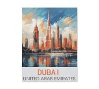 Jigsaw Puzzle 1000 Pieces for Adults，Dubai United Arab Emirates，Unique Suitable for Teenagers and Adults, Home Decoration（38x52cm）-FL45