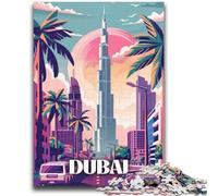 Jigsaw Puzzle 1000 Pieces for Adults Dubail Skyline Vibes 1000 Pieces for Adults,Family Educational Games Home Decoration Gift (50x75cm)