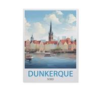 Jigsaw Puzzle 1000 Pieces for Adults,Dunkirk Nord,Large Puzzle Game Artwork for Adults Teens(50x70cm)-GO17