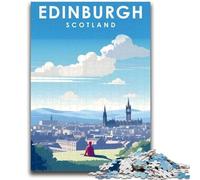 Jigsaw Puzzle 1000 Pieces for Adults Edinburgh Scotland Travel 1000 Pieces for Teenagers,Birthday Present, Gifts, Wall Art for Ages 14+ (50x75cm)