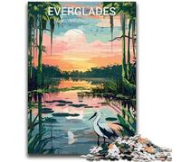 Jigsaw Puzzle 1000 Pieces for Adults Everglades National Park 1000 Pieces for Adults,Brain Intelligence Challenge Addictive Toys for Home Decoration (50x75cm)