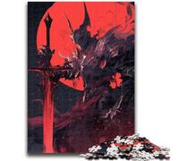 Jigsaw Puzzle 1000 Pieces for Adults Evil Knight Teenager Puzzles,Quiz Game Wall Decoration Unique Birthday And Xmas Gifts (26x38cm)