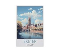 Jigsaw Puzzle 1000 Pieces for Adults,Exeter England,Teens Boys Girls Puzzles Difficult Challenging Puzzle for Party Games Kids Family Friends(38x26cm)-I69
