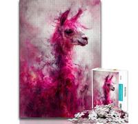 Jigsaw Puzzle 1000 Pieces for Adults Fantasy Alpaca 1000 Pieces for Teenagers,Family Game Stress Reliever Difficult Challenge Suitable for Couples (size 75x50cm)