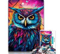 Jigsaw Puzzle 1000 Pieces for Adults Fantasy Art Owl 1000 Pieces for Adults,Brain Intelligence Challenge Addictive Toys for Home Decoration 38x26cm