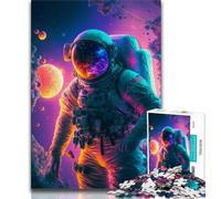 Jigsaw Puzzle 1000 Pieces for Adults Fantasy Astronaut 1000 Pieces for Teenagers,Challenging Family Activity Games DIY Toy for Home Wall Decor Gifts 38x26cm