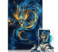 Jigsaw Puzzle 1000 Pieces for Adults Fantasy Chinese Dragon 1000 Piece Jigsaw,Family Activity Fun at Home Activities, Birthday Present,Travel Gifts (size 38x26cm)