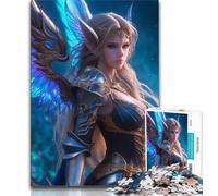 Jigsaw Puzzle 1000 Pieces for Adults Fantasy Female Warrior Adult Puzzles,Challenging Family Activity Games DIY Toy for Home Wall Decor Gifts (size 75x50cm)