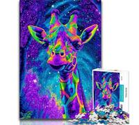 Jigsaw Puzzle 1000 Pieces for Adults Fantasy Giraffe 1000 Pieces for Adults,Interesting Stress Reduction Parent-child Interaction (size 75x50cm)