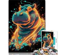Jigsaw Puzzle 1000 Pieces for Adults Fantasy Hippo Adult Jigsaw,learning Educational for Is Ideal As A Gift for The Whole Family 26x38cm