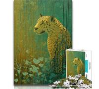 Jigsaw Puzzle 1000 Pieces for Adults Fantasy Leopard 1000 Pieces for Teenagers,Challenging Family Activity Games DIY Toy for Home Wall Decor Gifts 75x50cm