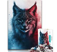 Jigsaw Puzzle 1000 Pieces for Adults Fantasy Lynx 1000 Pieces for Teenagers,Birthday Present, Gifts, Wall Art for Age 14 Years Up (size 38x26cm)