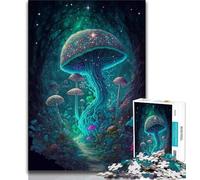 Jigsaw Puzzle 1000 Pieces for Adults Fantasy Mushroom 1000 Pieces for Teenagers,Family Game Stress Reliever Difficult Challenge Suitable for Couples (size 75x50cm)