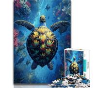 Jigsaw Puzzle 1000 Pieces for Adults Fantasy Turtle 1000 Pieces for Teenagers,is Ideal As Gifts for The Whole Family Suitable for And 14 (size 75x50cm)