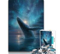 Jigsaw Puzzle 1000 Pieces for Adults Fantasy Whale Adult Jigsaw,learning Educational for Is Ideal As A Gift for The Whole Family 26x38cm