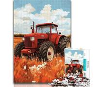 Jigsaw Puzzle 1000 Pieces for Adults Farm Implement Tractor Jigsaw,Stress Reliever Staycation Kill Time Parent-child Interaction 75x50cm
