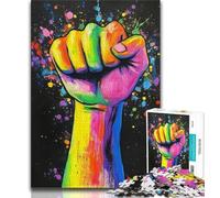 Jigsaw Puzzle 1000 Pieces for Adults Fist Gesture 1000 Pieces for Teenagers,is Ideal As Gifts for The Whole Family Suitable for And 14 (size 75x50cm)