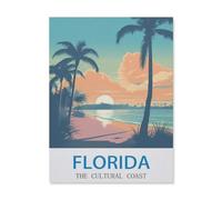 Jigsaw Puzzle 1000 Pieces for Adults,Florida The Cultural Coast,Kids Teens Large Families Puzzle Game-EF301-26x38cm