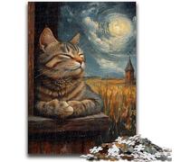 Jigsaw Puzzle 1000 Pieces for Adults Flower Cat 1000 Piece Puzzle,Educational Games Home Decoration Birthday Present, Gifts, Wall Art (26x38cm)