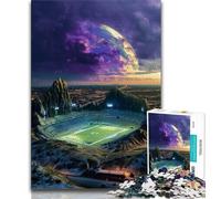 Jigsaw Puzzle 1000 Pieces for Adults Football Field Adult Jigsaw,learning Educational for Is Ideal As A Gift for The Whole Family 75x50cm
