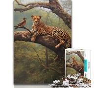 Jigsaw Puzzle 1000 Pieces for Adults Forest Jungle Deer Cheetah 1000 Pieces for Teenagers,Family Game Stress Reliever Difficult Challenge Suitable for Couples (size 38x26cm)