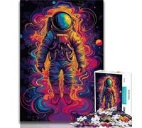 Jigsaw Puzzle 1000 Pieces for Adults Galactic Astronaut 1000 Pieces for Adults,Interesting Stress Reduction Parent-child Interaction (size 75x50cm)