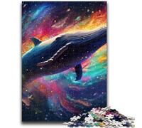 Jigsaw Puzzle 1000 Pieces for Adults Galaxies Blue Whales Adult Jigsaw,learning Educational for Is Ideal As A Gift for The Whole Family (75x50cm)