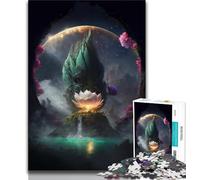 Jigsaw Puzzle 1000 Pieces for Adults Galaxy Art Lotus 1000 Piece Jigsaw,Family Activity Fun at Home Activities, Birthday Present,Travel Gifts (size 38x26cm)