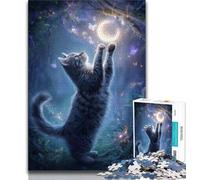Jigsaw Puzzle 1000 Pieces for Adults Galaxy Cat Adult Puzzles,Challenging Family Activity Games DIY Toy for Home Wall Decor Gifts (size 38x26cm)
