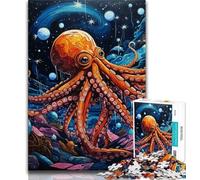 Jigsaw Puzzle 1000 Pieces for Adults Galaxy Octopus Puzzles for Teenagers,Fun Activity for Home, Rainy Days Toys, Birthday Gifts (size 75x50cm)