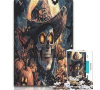 Jigsaw Puzzle 1000 Pieces for Adults Halloween Skeleton 1000 Pieces for Adults,Challenging Game for The Whole for Women, Gifts for Men (size 38x26cm)